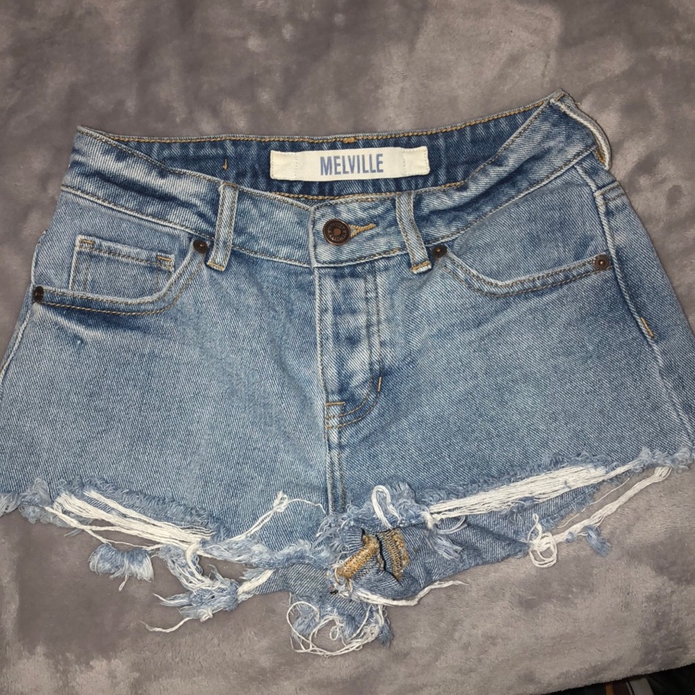 Denim shorts